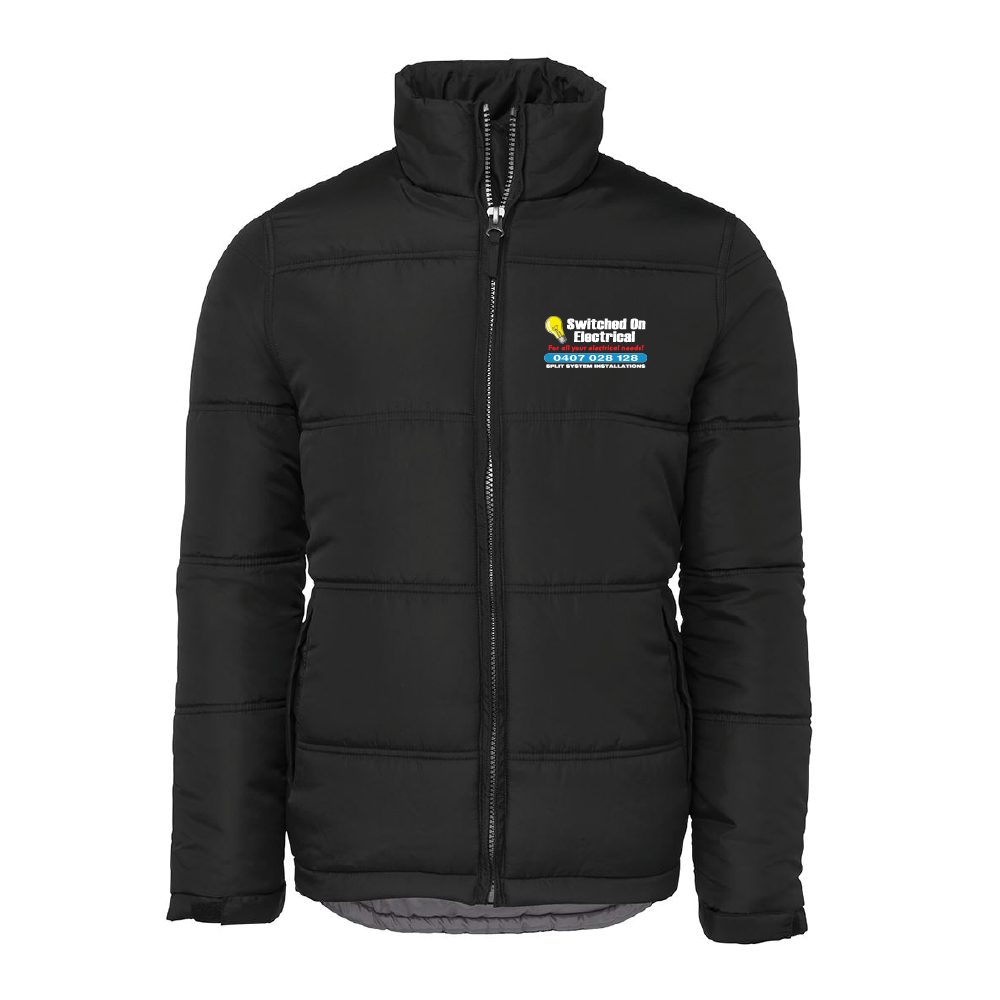 Switched On Electrical Puffer Jacket - Mens - Breach Apparel